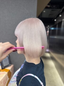 エン 栄店(enne) 大人ガーリー/ダークアッシュ/ミディアムレイヤーカット/栄