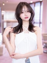 アンスリウム 吹田(Anthurium)&nbsp;ミディアムレイヤー/大人可愛い/髪質改善/シースルーバング
