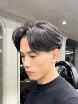 ニコトウキョウ 新宿(nico TOKYO) テーパーフェードニュアンスパーマ刈り上げセンターパートメンズ