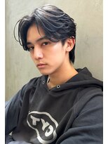 ブランニュー オーバー 難波店(Brandnew over)&nbsp;【Brandnew】メンズカット＿フェザーパーマ＿センターパート
