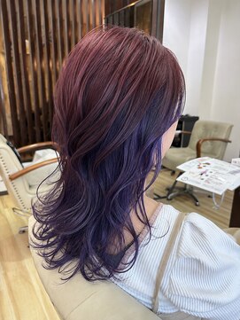 リードヘアーバイバンプ(Lead Hair by vamp) #インナーカラー#ボルドー#バイオレット