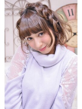 メイズ(MAZE) ボブのサイド編みこみアレンジ【メイズ東中野・鍛原志行】