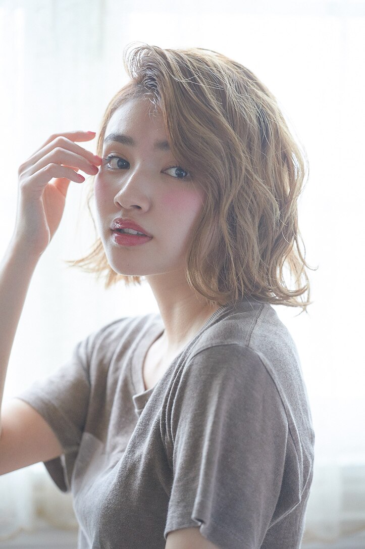 7000☆大人かわいいデジタルパーマミディアムボブ☆毛先パーマ