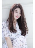 柔らかピンクベージュロング