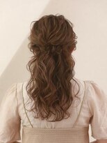 オーブ ヘアー グロー 橋本店(AUBE HAIR grawe) 【AUBE HAIR】サイド編み込みハーフアップ