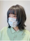 顔まわりレイヤーボブ