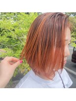 テクライズ 豊橋店(TECHRISE)&nbsp;☆夏カラー/オレンジカラーオレンジブラウン、バレイヤージュ☆