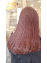 ヘアアートヒサ(HAIR ART hisa)&nbsp;「RYOKO」 30代～40代  ピンクベージュ×エアリーロング