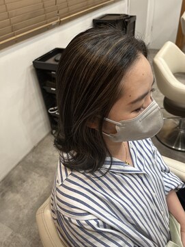 ルーフ 用賀(ROOF) 細め筋感ハイライト【ROOF用賀】#髪質改善トリートメント