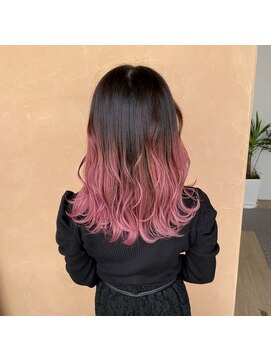 ラル(Lull) 【グラデーションカラー×ブラックピンク】ケアブリーチ