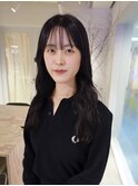 Korean long hair