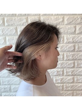 ローブ(L'aube) インナーカラーミルクティーベージュ