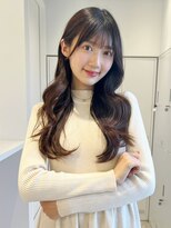 ロンドイディールバンダイ 新潟万代(Lond ideal) レイヤーカット×縮毛矯正ダブルカラー顔周り×新潟万代