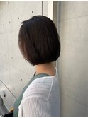肩上ボブ　ショートボブ　アッシュブラック　20代30代40代ヘア