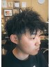 ■カット＋ツイストパーマ+パーマ用補修トリートメント/眉毛カット