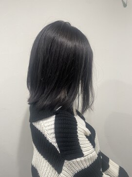 ラムル(LarMe) ブルーブラック×外ハネボブ