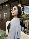 ★ボブ x 外はねワンカール/ショート/暗髪/20代/30代/40代