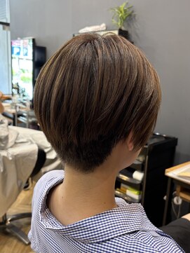 アルター(aL ter) 【刈り上げショート×ブラウン】アプリコットオレンジ/林愛華