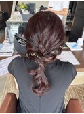 外国人風ヘアアレンジ