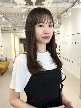 ノウハウ タニマチ(KNOWHOW tanimachi) ロング/顔周りレイヤー/暗髪