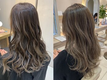 ミーサ(MYSA)の写真/《透けるカラー・なりたい色味へ》人気の外国人風カラー、デザインカラー、ハイライトまで憧れhairを実現◆