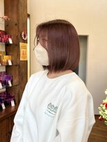 モリグリーン(MORI GREEN)&nbsp;小顔に見えるボブ/オレンジブラウン