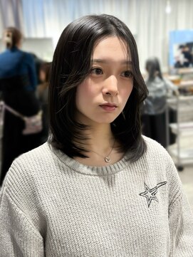 韓国風顔まわり×レイヤーカットで大人かわいい★