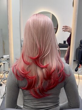 ラピス 福岡天神店(Lapis) ピンクカラー/ブリーチ/ダブルカラー/デザインカラー/髪質改善