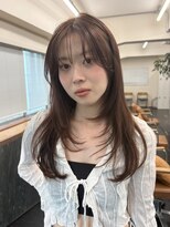 ガーランドギンザ(Garland Ginza)&nbsp;レイヤーカット　ロングレイヤー　グレージュカラー
