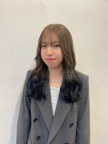 ヘアー ミュゼ 大西店(HAIR Musee) ハイトーンベージュ×ブルーグレー/グラデーションカラー