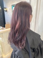 キャアリー(Caary)&nbsp;福山人気ダブルカラー高発色ダークレッド艶美髪髪ケアブリーチ