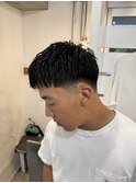 テーパーフェードフレンチクロップスタイル