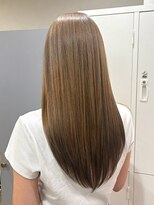 ヘアプレイスソル (HAIR PLACE SoL)&nbsp;透明感ライトベージュ/艶髪ロング/ストレート/髪質改善