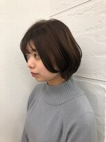 アメリ(Ameri)&nbsp;-Ameri-フェミニンボブ　×   オリーブグレイ