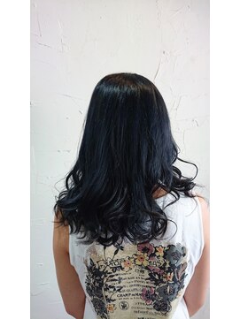 バトヘアー 渋谷本店(bat hair) ネイビーブラック