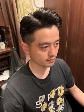 ヒロギンザ 田町店(HIRO GINZA) 七三オールバック　外国人風　田町　理容室