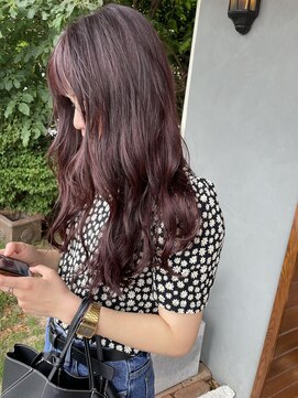 ヘア プロデュース キュオン(hair produce CUEON.) ロング×ピンクバイオレット