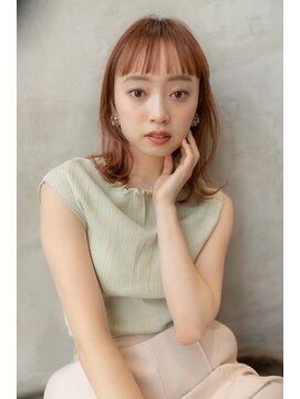 オースティン 流山おおたかの森(AUSTIN) 大人かわいい前髪セシルカットココアブラウンフリンジウェーブ