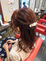 プリーズヘア(Please hair) ヘアセット×ハーフアップ　ドレスヘア