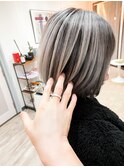 【CORS高崎】バレイヤージュボブ　ホワイトベージュ　シルバー