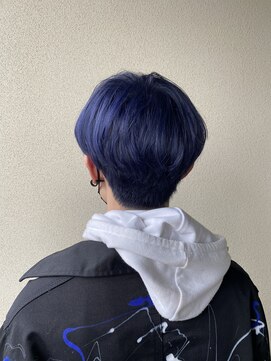 ジェリカヘアー サンフラワー通り(Jlica hair) 光方で色変ブルーパープル