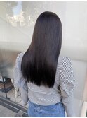 黒髪/グレージュカラー/ココアベージュ/ヘルシーロング[表参道]