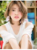 甘辛☆斜めバング抜け感くせ毛風小顔ボブルフc5大宮20代30代40代