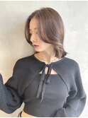 aRietta銀座2*20代 大人可愛い韓国ボブ×ミルクティーベージュ