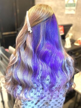 キャラ シャローネ 池袋(Chara Chalone) インナーパープルラベンダー/インナーカラー/カラーミューズ