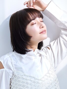 オーバーヘアー 倉敷店(over hair) 【La fith】マチルダボブ×暗髪カラー×レイヤーカット