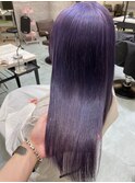 ブリーチカラーハイトーンパープルカラーラベンダーカラー池袋