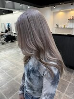 ペレ 栄店(PELE)&nbsp;デザインカラー/レイヤーカット/ウェットヘア/オリーブベージュ