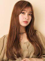 カバーヘア ブリス 北浦和(COVER HAIR bliss)&nbsp;ミルクティーカラー小顔艶髪ロングレイヤーa北浦和30代40代tk3