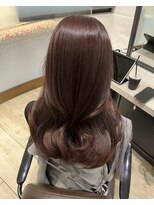 ユーフォリア 銀座本店(Euphoria)&nbsp;【Mako】ピンクブラウン ブリーチなし モテ髪 モテヘア